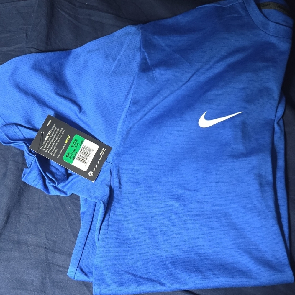 Nike Royal Blue Tee with White Swoosh